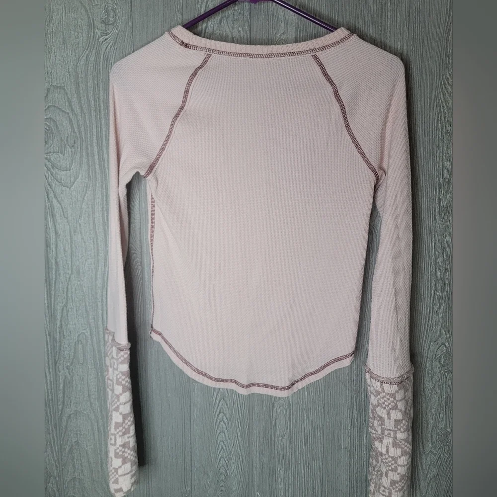 Free People‎ Elegant Pink Trim Women's Top